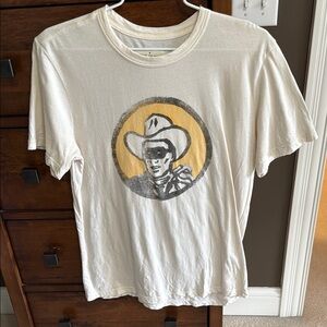 imogene + willie Cream Short Sleeve Tee with Cartoon Graphic